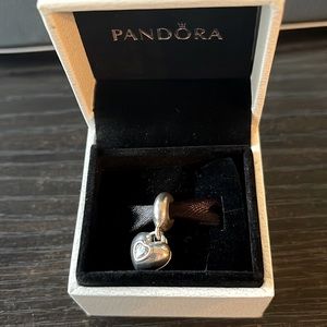 Pandora you and me red enamel dangle charm